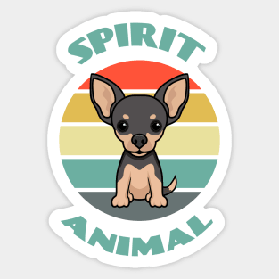 My Spirit Animal Chihuahua - Funny Dog Mom and Dog Dad Dog puppy Lover Cute Sticker